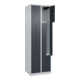 C+P Z-Spind Classic PLUS, 4 Fächer, 1850x600x500mm, 7035/7016 Verschluss Zylinderschloss-1