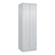C+P Z-Spind Classic PLUS, 4 Fächer, 1850x600x500mm, 7035/7035 Verschluss Zylinderschloss