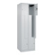 C+P Z-Spind Classic PLUS, 4 Fächer, 1850x600x500mm, 7035/7035 Verschluss Zylinderschloss-2