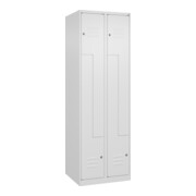 C+P Z-Spind Classic PLUS, 4 Fächer, 1850x600x500mm, 9016/9016 Verschluss Zylinderschloss