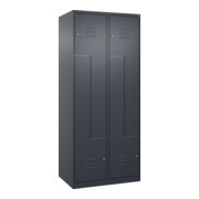 C+P Z-Spind Classic PLUS, 4 Fächer, 1850x800x500mm, 7016/7016 Verschluss Zylinderschloss