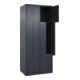 C+P Z-Spind Classic PLUS, 4 Fächer, 1850x800x500mm, 7016/7016 Verschluss Zylinderschloss-2