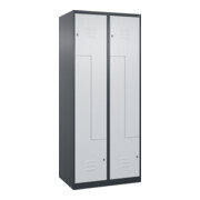 C+P Z-Spind Classic PLUS, 4 Fächer, 1850x800x500mm, 7016/7035 Verschluss Zylinderschloss