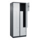 C+P Z-Spind Classic PLUS, 4 Fächer, 1850x800x500mm, 7016/7035 Verschluss Zylinderschloss