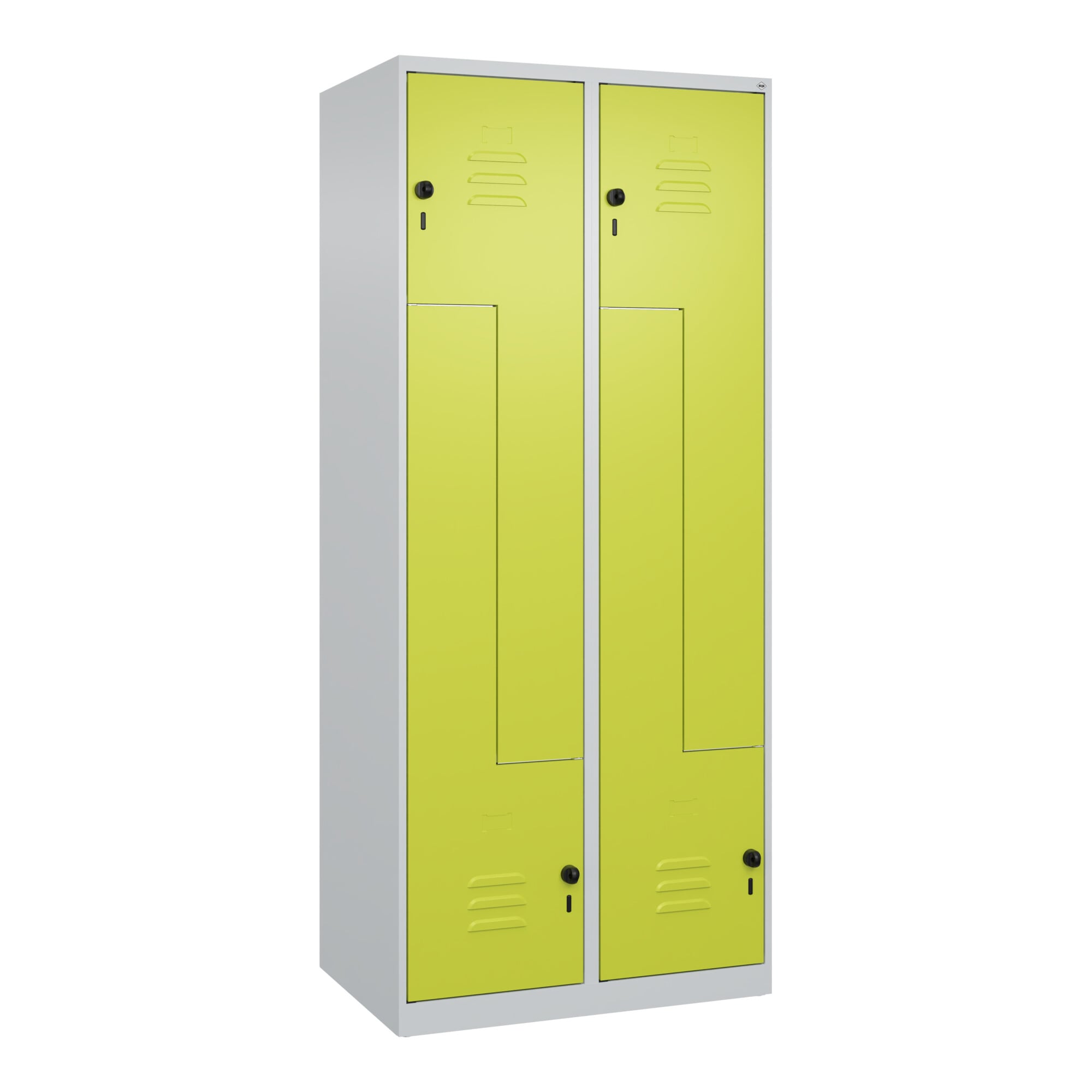 C+P Z-Spind Classic PLUS, 4 Fächer, 1850x800x500mm, 7035/0024 Verschluss Sicherheits-Drehriegel ; C + P Möbelsysteme