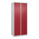 C+P Z-Spind Classic PLUS, 4 Fächer, 1850x800x500mm, 7035/3003 Verschluss Zylinderschloss-1