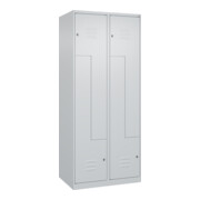C+P Z-Spind Classic PLUS, 4 Fächer, 1850x800x500mm, 7035/7035 Verschluss Zylinderschloss