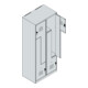 C+P Z-Spind Classic PLUS, 4 Fächer, 1850x800x500mm, 7035/7035 Verschluss Zylinderschloss