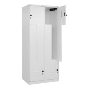 C+P Z-Spind Classic PLUS, 4 Fächer, 1850x800x500mm, 9016/9016 Verschluss Sicherheits-Drehriegel-4