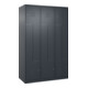 C+P Z-Spind Classic PLUS, 6 Fächer, 1850x1200x500mm, 7016/7016 Verschluss Zylinderschloss-1