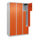 C+P Z-Spind Classic PLUS, 6 Fächer, 1850x1200x500mm, 7035/2004 Verschluss Zylinderschloss-2