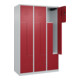 C+P Z-Spind Classic PLUS, 6 Fächer, 1850x1200x500mm, 7035/3003 Verschluss Zylinderschloss-2