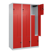 C+P Z-Spind Classic PLUS, 6 Fächer, 1850x1200x500mm, 7035/3020 Verschluss Sicherheits-Drehriegel-4