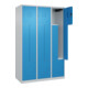 C+P Z-Spind Classic PLUS, 6 Fächer, 1850x1200x500mm, 7035/5012 Verschluss Zylinderschloss-2