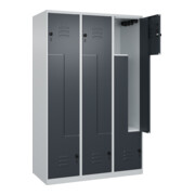 C+P Z-Spind Classic PLUS, 6 Fächer, 1850x1200x500mm, 7035/7016 Verschluss Sicherheits-Drehriegel-5