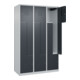 C+P Z-Spind Classic PLUS, 6 Fächer, 1850x1200x500mm, 7035/7016 Verschluss Zylinderschloss-2