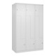 C+P Z-Spind Classic PLUS, 6 Fächer, 1850x1200x500mm, 9016/9016 Verschluss Zylinderschloss-1