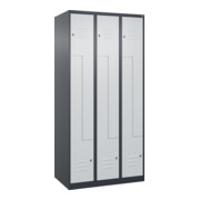 C+P Z-Spind Classic PLUS, 6 Fächer, 1850x900x500mm, 7016/7035 Verschluss Zylinderschloss