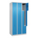 C+P Z-Spind Classic PLUS, 6 Fächer, 1850x900x500mm, 7035/5012 Verschluss Zylinderschloss-2