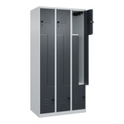C+P Z-Spind Classic PLUS, 6 Fächer, 1850x900x500mm, 7035/7016 Verschluss Sicherheits-Drehriegel-2