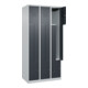 C+P Z-Spind Classic PLUS, 6 Fächer, 1850x900x500mm, 7035/7016 Verschluss Zylinderschloss-2