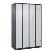 C+P Z-Spind Classic PLUS, 8 Fächer, 1850x1200x500mm, 7016/7035 Verschluss Zylinderschloss