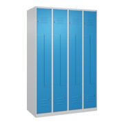 C+P Z-Spind Classic PLUS, 8 Fächer, 1850x1200x500mm, 7035/5012 Verschluss Zylinderschloss