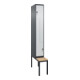 C+P Z-Spind Classic PLUS, Bank, 2 Fächer, 2120x300x815mm, 7016/7035 Verschluss Sicherheits-Drehriegel Sitzbanktyp untergebaut Material Sitzfläche Buche-Hartholz-1