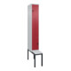 C+P Z-Spind Classic PLUS, Bank, 2 Fächer, 2120x300x815mm, 7035/3003 Verschluss Sicherheits-Drehriegel Sitzbanktyp untergebaut Material Sitzfläche Kunststoff-1