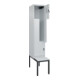 C+P Z-Spind Classic PLUS, Bank, 2 Fächer, 2120x400x815mm, 7035/7035 Verschluss Sicherheits-Drehriegel Sitzbanktyp untergebaut Material Sitzfläche Kunststoff-2