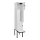 C+P Z-Spind Classic PLUS, Bank, 2 Fächer, 2120x400x815mm, 9016/9016 Verschluss Sicherheits-Drehriegel Sitzbanktyp auskragend Material Sitzfläche Kunststoff-2