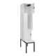 C+P Z-Spind Classic PLUS, Bank, 2 Fächer, 2120x400x815mm, 9016/9016 Verschluss Sicherheits-Drehriegel Sitzbanktyp untergebaut Material Sitzfläche Kunststoff-1