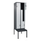 C+P Z-Spind Classic PLUS, Bank, 4 Fächer, 2120x600x815mm, 7016/7035 Verschluss Sicherheits-Drehriegel Sitzbanktyp untergebaut Material Sitzfläche Kunststoff-2