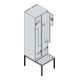 C+P Z-Spind Classic PLUS, Bank, 4 Fächer, 2120x600x815mm, 7035/0024 Verschluss Sicherheits-Drehriegel Sitzbanktyp untergebaut Material Sitzfläche Kunststoff