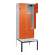 C+P Z-Spind Classic PLUS, Bank, 4 Fächer, 2120x800x815mm, 7035/2004 Verschluss Sicherheits-Drehriegel Sitzbanktyp untergebaut Material Sitzfläche Kunststoff-2
