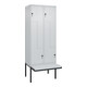 C+P Z-Spind Classic PLUS, Bank, 4 Fächer, 2120x800x815mm, 7035/7035 Verschluss Sicherheits-Drehriegel Sitzbanktyp auskragend Material Sitzfläche Kunststoff-1