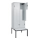 C+P Z-Spind Classic PLUS, Bank, 4 Fächer, 2120x800x815mm, 7035/7035 Verschluss Sicherheits-Drehriegel Sitzbanktyp untergebaut Material Sitzfläche Kunststoff-2