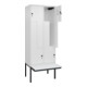 C+P Z-Spind Classic PLUS, Bank, 4 Fächer, 2120x800x815mm, 9016/9016 Verschluss Sicherheits-Drehriegel Sitzbanktyp auskragend Material Sitzfläche Kunststoff-2