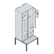 C+P Z-Spind Classic PLUS, Bank, 4 Fächer, 2120x800x815mm, 9016/9016 Verschluss Sicherheits-Drehriegel Sitzbanktyp untergebaut Material Sitzfläche Buche-Hartholz