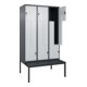 C+P Z-Spind Classic PLUS, Bank, 6 Fächer, 2120x1200x815mm, 7016/7035 Verschluss Sicherheits-Drehriegel Sitzbanktyp untergebaut Material Sitzfläche Kunststoff