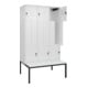 C+P Z-Spind Classic PLUS, Bank, 6 Fächer, 2120x1200x815mm, 9016/9016 Verschluss Sicherheits-Drehriegel Sitzbanktyp untergebaut Material Sitzfläche Kunststoff