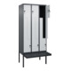 C+P Z-Spind Classic PLUS, Bank, 6 Fächer, 2120x900x815mm, 7016/7035 Verschluss Sicherheits-Drehriegel Sitzbanktyp auskragend Material Sitzfläche Kunststoff-2