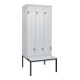 C+P Z-Spind Classic PLUS, Bank, 6 Fächer, 2120x900x815mm, 7035/7035 Verschluss Sicherheits-Drehriegel Sitzbanktyp untergebaut Material Sitzfläche Kunststoff-1