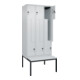 C+P Z-Spind Classic PLUS, Bank, 6 Fächer, 2120x900x815mm, 7035/7035 Verschluss Sicherheits-Drehriegel Sitzbanktyp untergebaut Material Sitzfläche Kunststoff-2