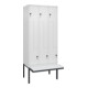 C+P Z-Spind Classic PLUS, Bank, 6 Fächer, 2120x900x815mm, 9016/9016 Verschluss Sicherheits-Drehriegel Sitzbanktyp auskragend Material Sitzfläche Kunststoff-1