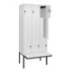 C+P Z-Spind Classic PLUS, Bank, 6 Fächer, 2120x900x815mm, 9016/9016 Verschluss Sicherheits-Drehriegel Sitzbanktyp auskragend Material Sitzfläche Kunststoff-2