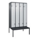 C+P Z-Spind Classic PLUS, Bank, 8 Fächer, 2120x1200x815mm, 7016/7035 Verschluss Sicherheits-Drehriegel Sitzbanktyp untergebaut Material Sitzfläche Kunststoff-1