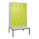 C+P Z-Spind Classic PLUS, Bank, 8 Fächer, 2120x1200x815mm, 7035/0024 Verschluss Sicherheits-Drehriegel Sitzbanktyp untergebaut Material Sitzfläche Kunststoff-1