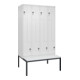 C+P Z-Spind Classic PLUS, Bank, 8 Fächer, 2120x1200x815mm, 9016/9016 Verschluss Sicherheits-Drehriegel Sitzbanktyp untergebaut Material Sitzfläche Kunststoff-1