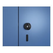 C+P Z-Spind Classic PLUS, Gestell, 2 Fächer, 2120x400x500mm, 7035/5010 Verschluss Sicherheits-Drehriegel-4